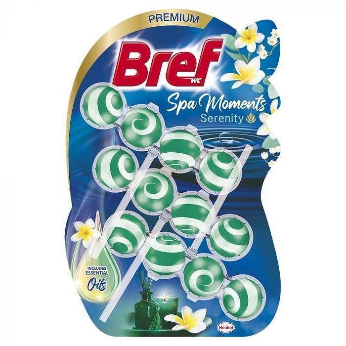 Bref WC Premium Spa Moments Serenity, ароматизатор за тоалетна спокойствие, 3 x 50 гр.