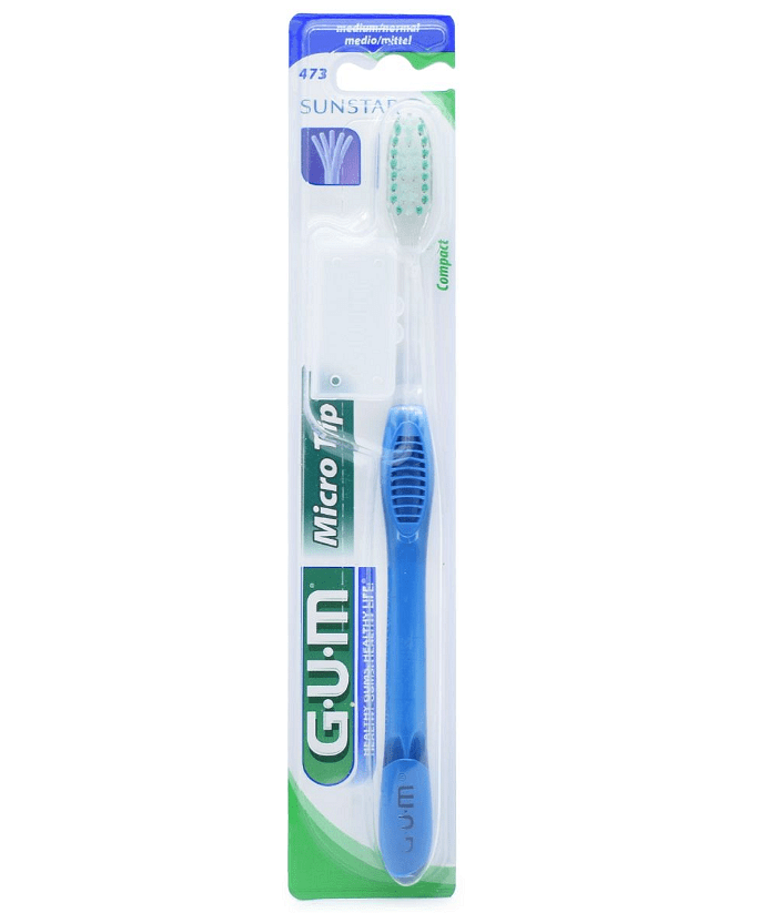 Gum, Micro Tip, Medium, четка за зъби, против плака