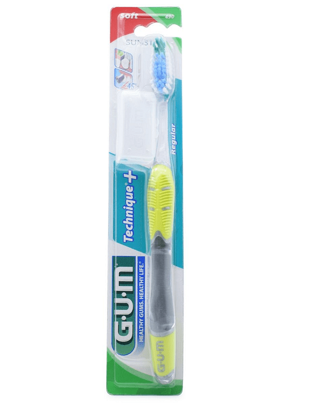 Gum, Technique+ Soft, четка за зъби, против плака