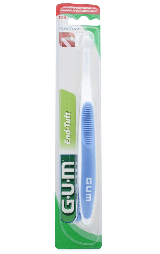 Gum, End Tuft, Soft, четка за зъби, при брекети