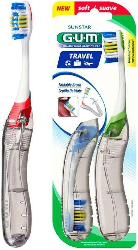 Gum, Travel, сгъваема четка за зъби за път