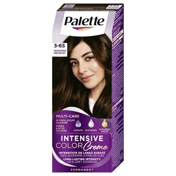 Palette Intensive Color Creme, Боя за коса, 3-65 (W2) тъмен шоколад