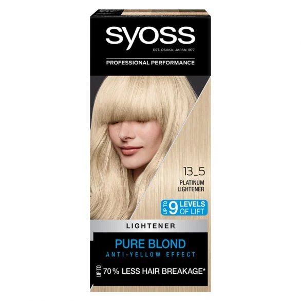 Syoss Baseline, боя за коса, 13-5 платинено рус