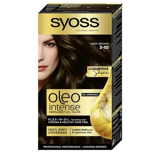 Syoss Oleo intense, боя за коса, 3-10 дълбоко кафяв