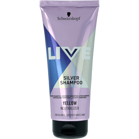 Schwarzkopf Live Silver Shampoo, шампоан за руса, сива и бяла коса, неутрализиращ пожълтяването