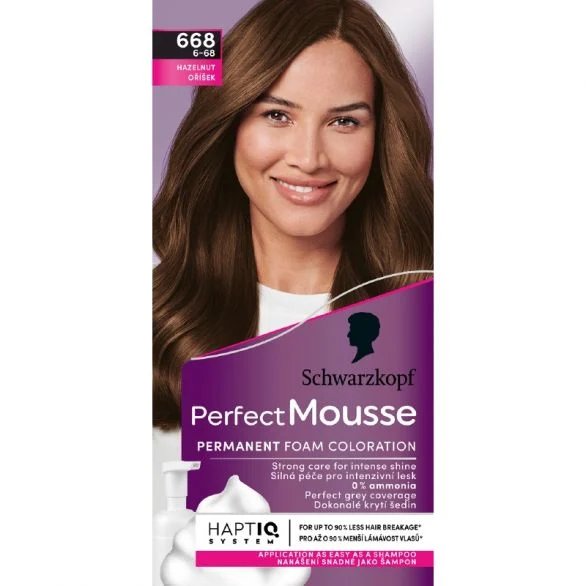 Schwarzkopf Perfect Mousse, боя за коса, 688 (6-88) лешниково кафяво