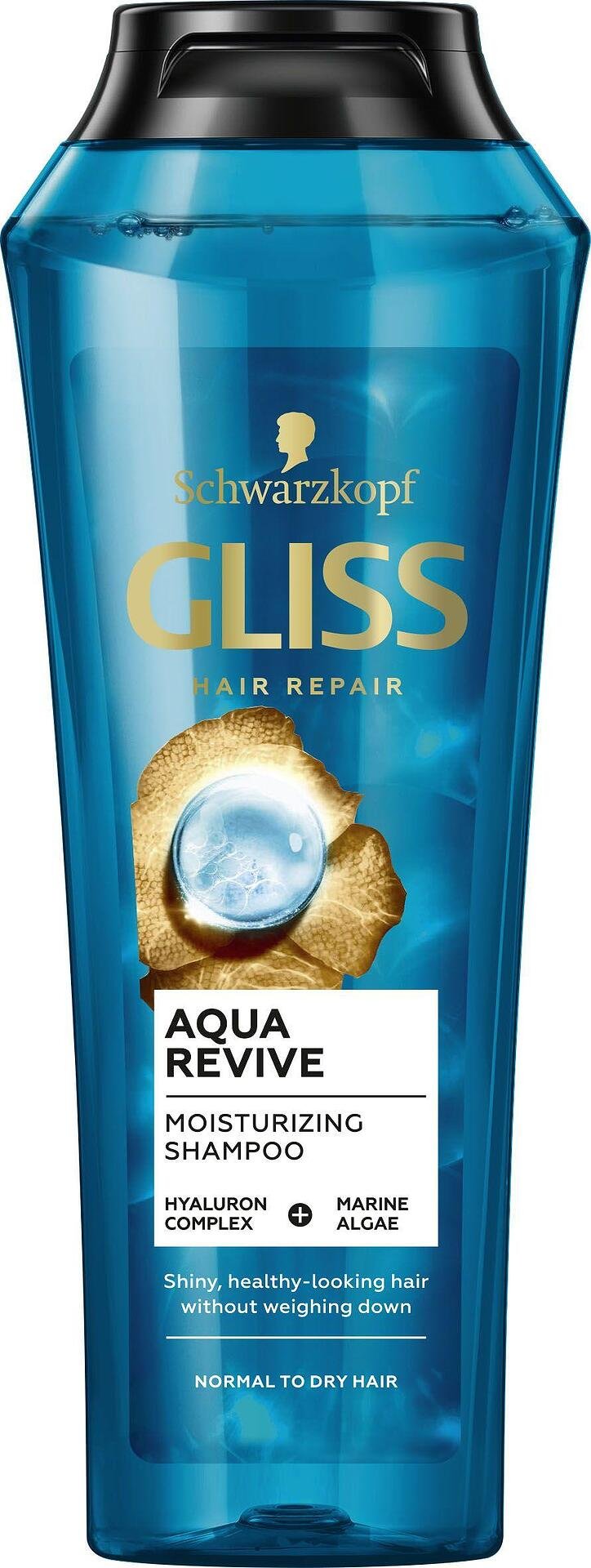 Gliss Aqua Revive Moisturizing Shampoo, Хидратиращ шампоан за нормална до суха коса