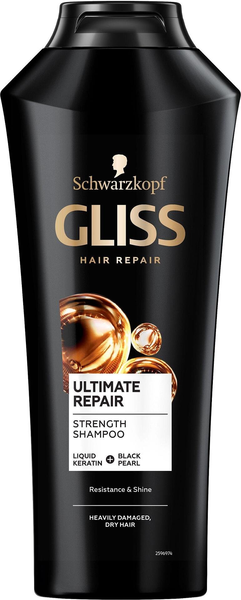 Gliss Ultimate Repair Shampoo, възстановяващ шампоан за суха и увредена коса