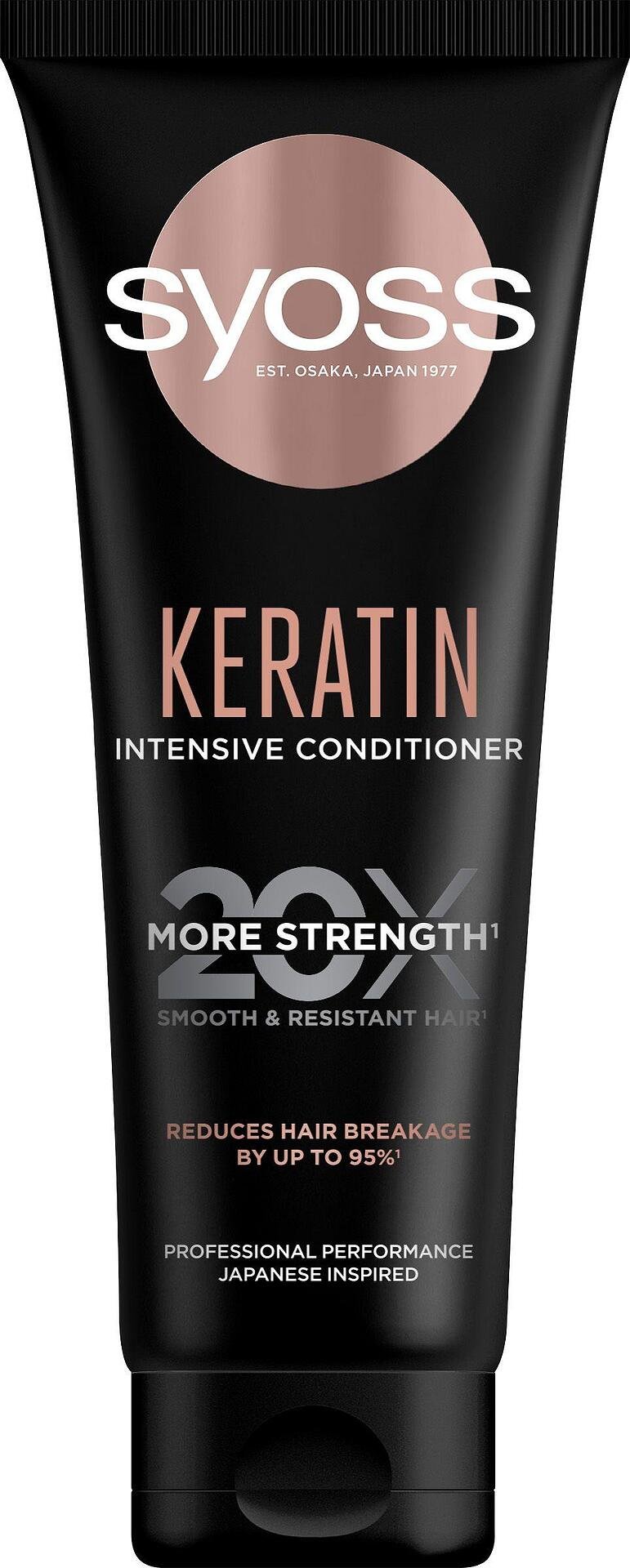 Syoss Keratin Intensive Conditioner, интензивен балсам против накъсване на косата, 250мл.