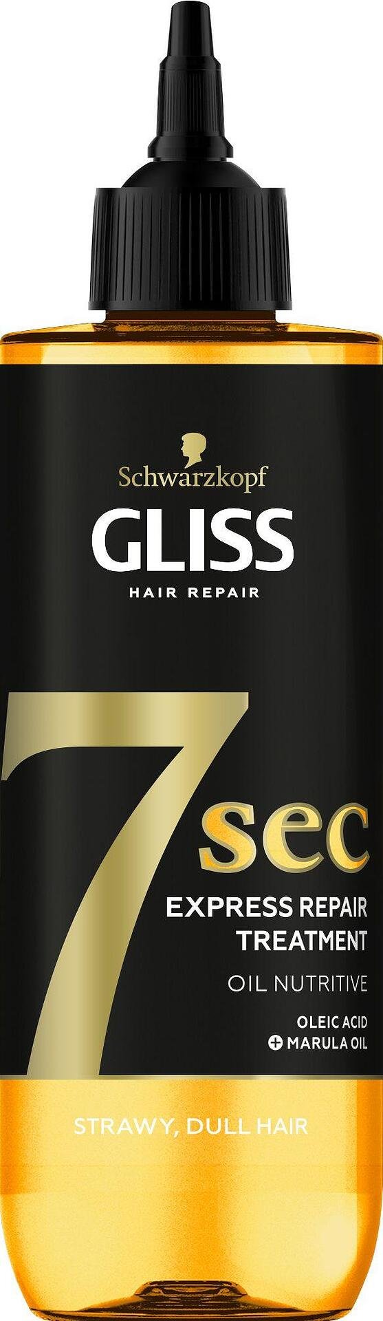 Gliss 7sec Express Repair Treatment Oil Nutritive, възстановяваща маска за коса, 200 мл.