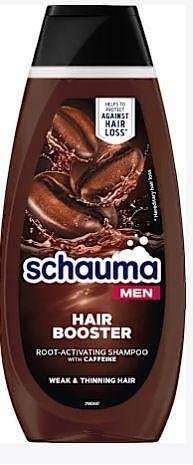 Schauma Hair Booster Men, шампоан с кофеин, 400 мл.