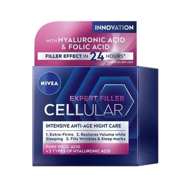 Nivea Cellular Expert Filler, Нощен крем, 50 мл