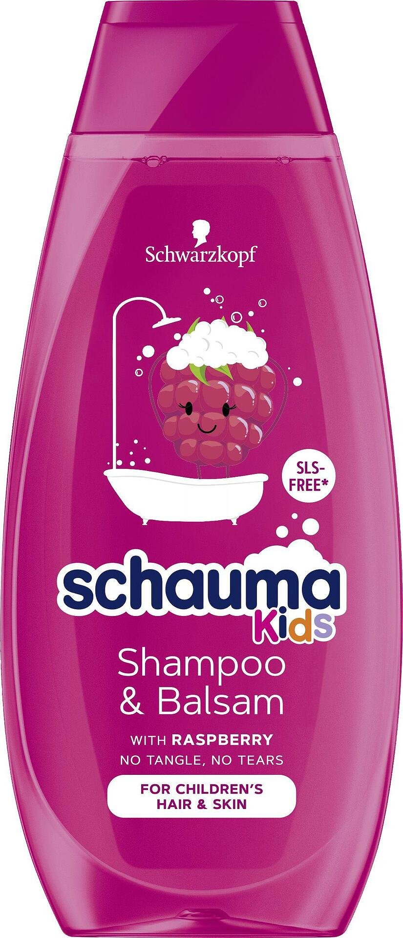 Schauma Kids Shampoo & Conditioner, детски шампоан и балсам за коса 2 в 1 за момичета, 400 мл.