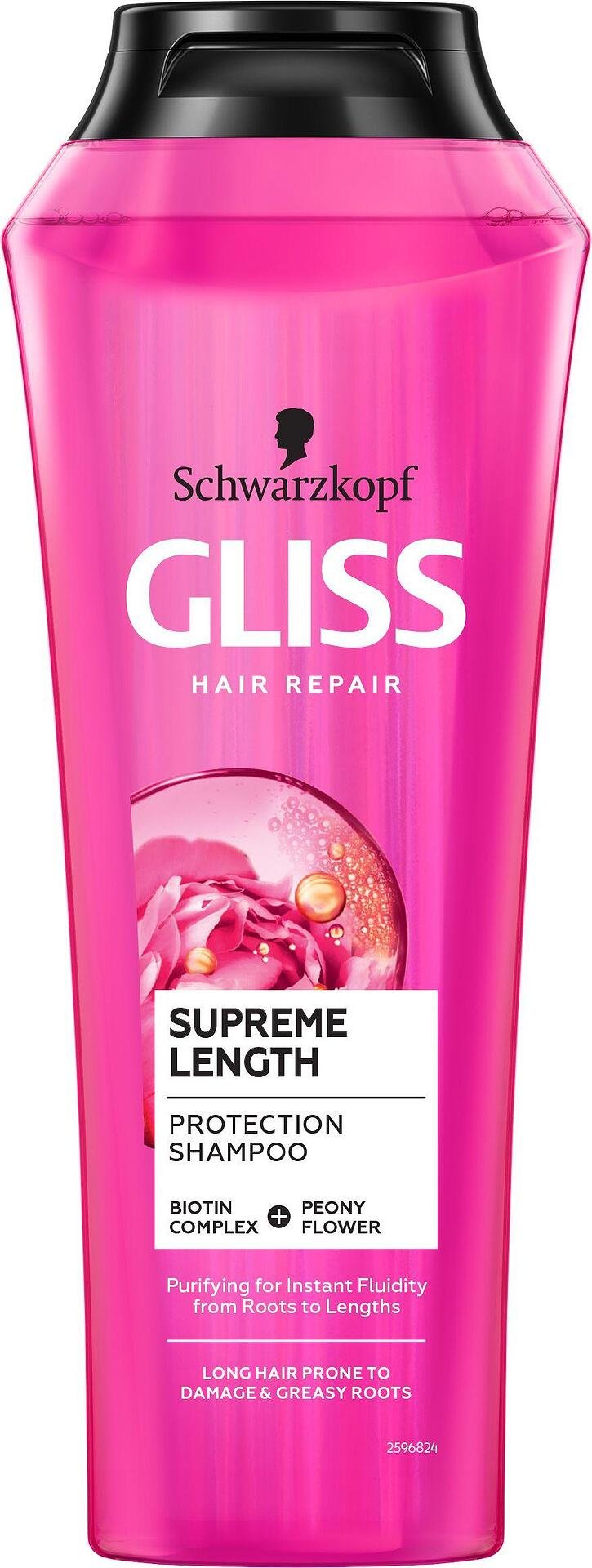 Gliss Supreme Length Shampoo, шампоан за дълга, склонна към увреждане коса, 250 мл.