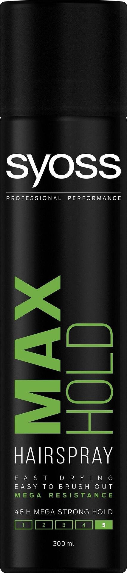 Syoss Max Hold, лак за коса,ниво 5, 300 мл.