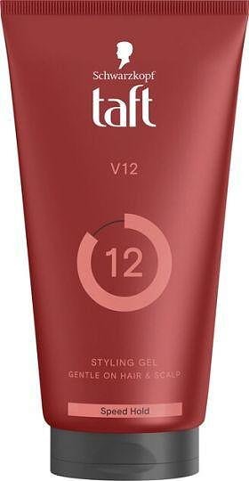 Taft V12 Speed Hold Styling Gel, 150 мл.бързо фиксиращ гел за коса,