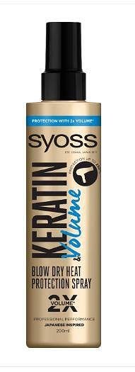 Syoss Keratin & Volume, спрей за топлинна защита и обем 200мл