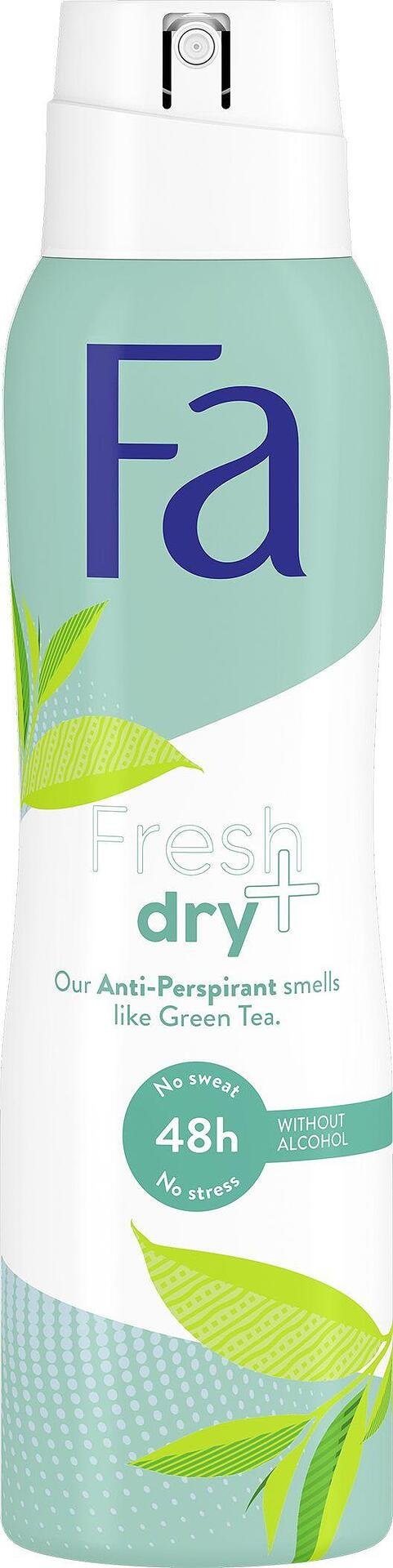 Fa дезодорант Fresh & Dry, Зелен чай, 150 мл.