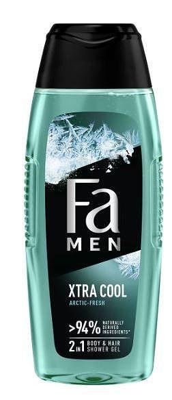 Fa Men Xtra Cool Body & Hair Shower Gel,мъжки душ гел за коса и тяло, 400 мл.