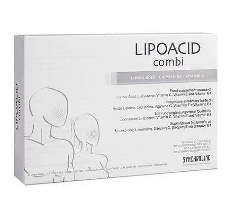 Synchroline Lipoacid Combi, липоацид комби срещу бръчки, 60 таблетки