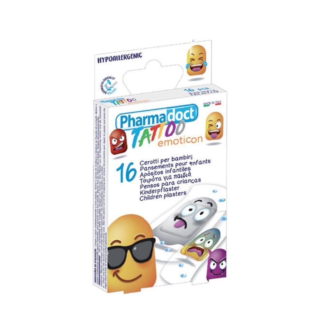 Pharmadoct детски пластир Emoji, 16 броя