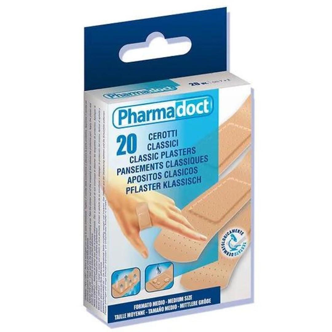 Pharmadoct Classic, миещи се пластири, 4 размера , 20 броя