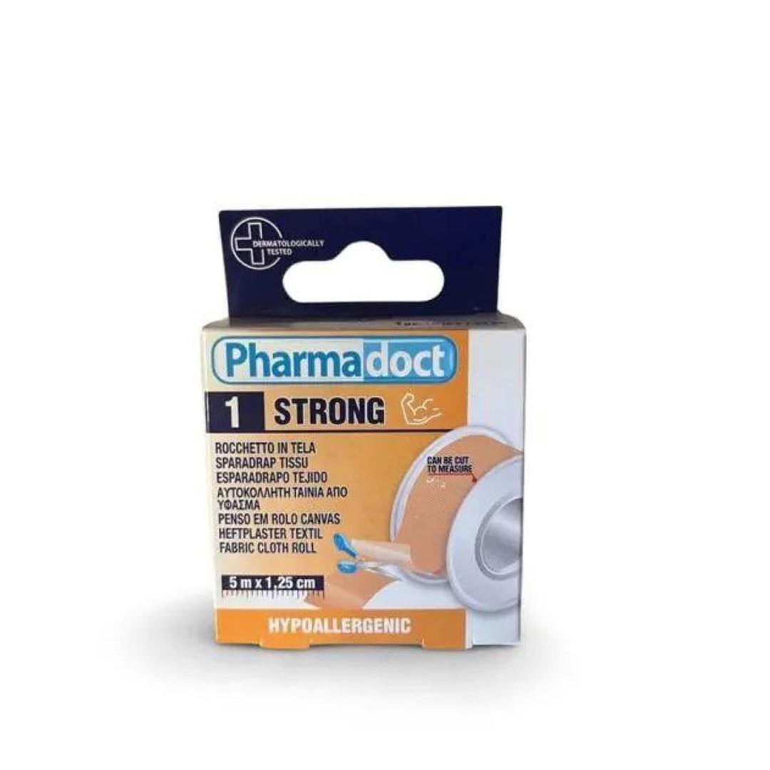 Pharmadoct хипоалергенен лейкопласт текстил,5 м. х 1.25 см.