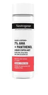 Neutrogena Clear & Defend+ Liquid Exfoliant,течен ексфолиант за лице с AHA киселини и пантенол, 125 мл.
