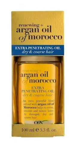 OGX Renewing + Argan Oil of Morocco Extra Penetrating Oil, олио за блясък на косата, 100 мл.