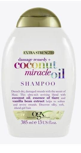 OGX coconut miracle oil, шампоан за суха и увредена коса, 385 мл.