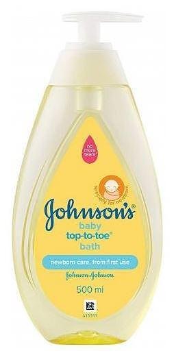 Johnson's - Top-to-toe, бебешки шампоан за коса и тяло 2в1, 500 мл.