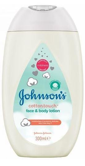 Johnson's cotton touch, бебешки лосион за лице и тяло, 300 ml