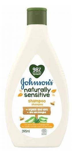 Johnson's - Naturally Sensitive, бебешки шампоан, 395 мл.