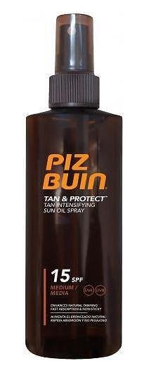 Piz Buin Tan & Protect, спрей-олио за бърз тен, SPF15, 150 мл.