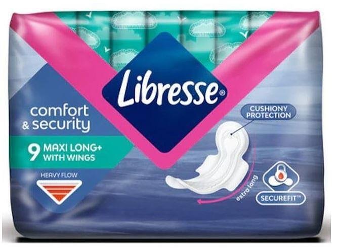 Превръзки с крилца Libresse - Maxi Long, 9 броя