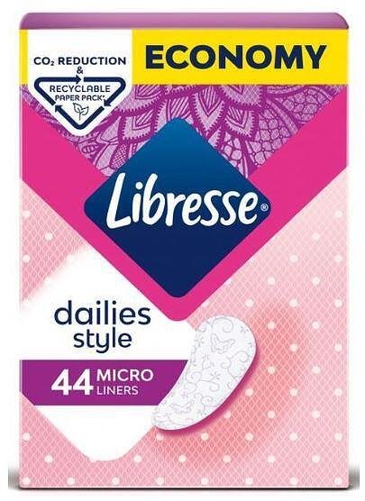 Ежедневни превръзки Libresse - Micro refill, 44 броя