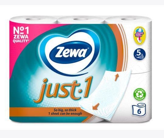Тоалетна хартия Zewa 6бр., 5пл. Just-1