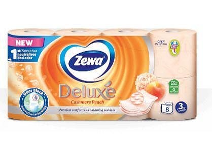 Тоалетна хартия Zewa Deluxe Peach, 8 ролки