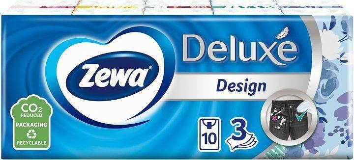 Носни кърпички Zewa - Design, 3 пласта, 10 броя