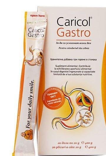 Карикол Гастро, при стомашно-чревни проблеми, 20 сашета х 20 гр.