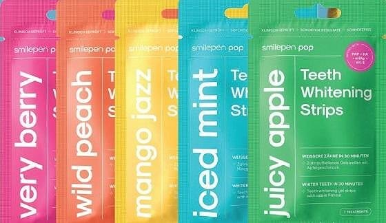 Smilepen Pop избелващи лентички Mix 5 вкуса 20оп.(7х2бр.), кутия