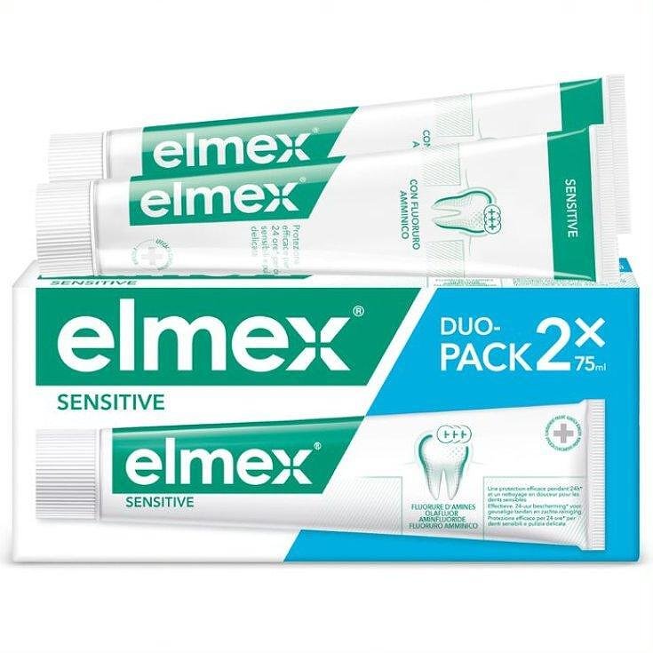 Elmex, Sensitive Teeth Toothpaste, паста за зъби за чувствителни зъби, 75ml - 2 броя