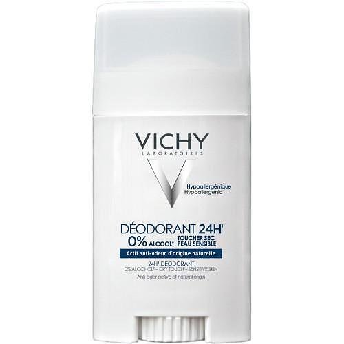 Vichy, Deodorant 24h Without Aluminum Salts Stick, без алуминиеви соли за увствителна кожа, 40 мл