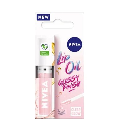 Nivea Clear Glow Lip Oil, Гланц за устни с подхранващи масла, 4.8 г