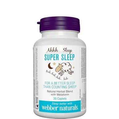 Super Sleep, Билкова формула за сън, 30 таблетки от Webber Naturals
