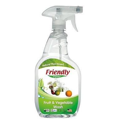 Friendly Organic, Препарат за измиване на плодове и зеленчуци, 650 мл