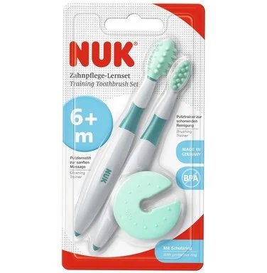 NUK, Чесалки за зъби и венци, 6+ месеца, 2 броя