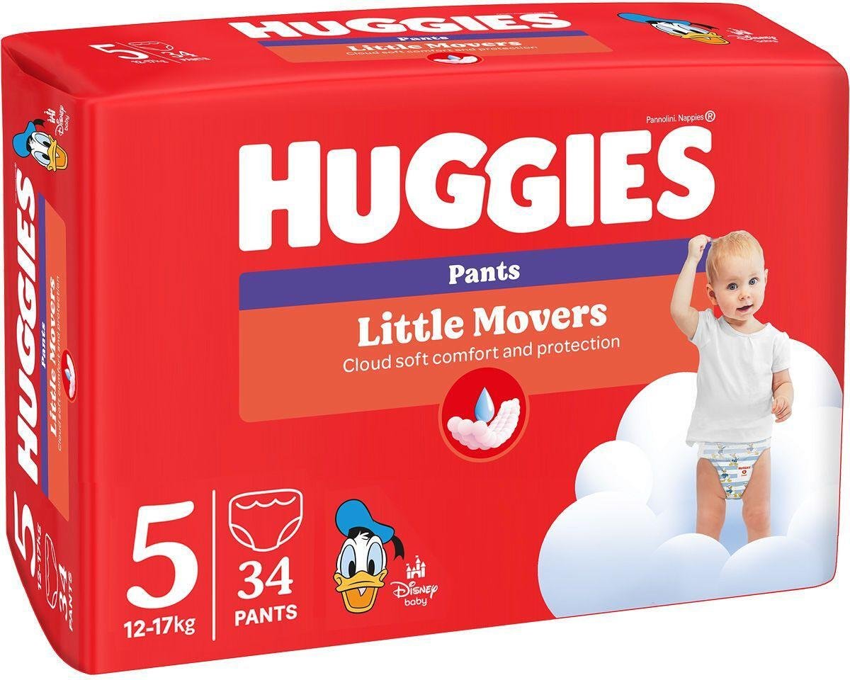 Huggies, Гащи 5 (12-17кг) 34 бр. Унисекс Дисни