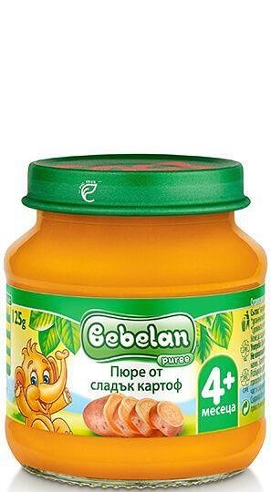 Bebelan, Ново! БИО пюре Сладък Картоф 4+м, 125г