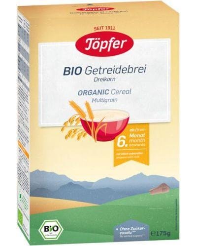 Töpfer Lactana, 5861 Безмл.каша Био с 3 вида зърна, 6+м, 175г.